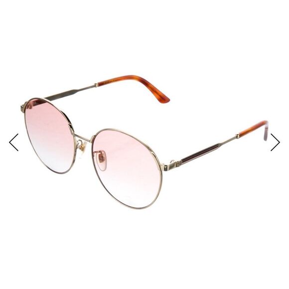 Gucci Sylvie web accented round sunglasses main image 4